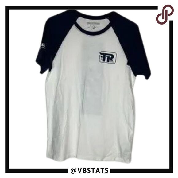 True Religion PATCH BLOCK SS RAGLAN TEE in Size Small - Picture 1 of 6